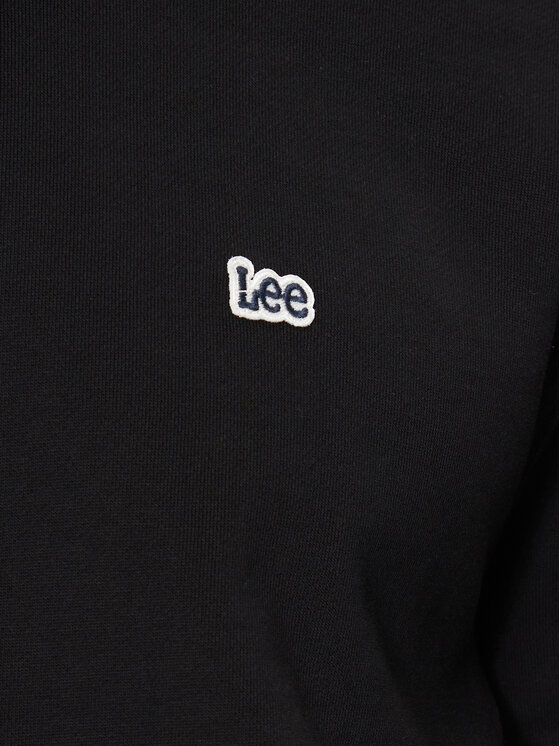 Lee Lee Majica dugih rukava Plain 112355735 Crna Regular Fit