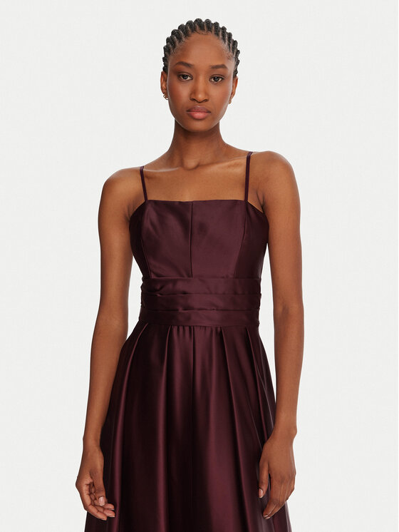 Rinascimento Rinascimento Abendkleid CFC0020046002 Dunkelrot Slim Fit