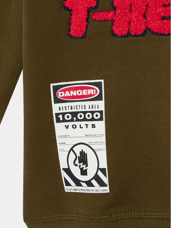 Original Marines Original Marines Mikina DDAV2639B Zelená Regular Fit