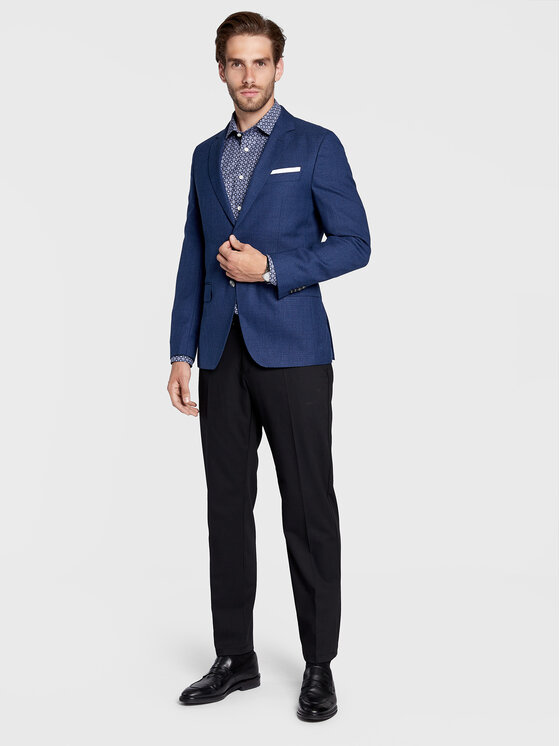 Camicia 100003510 Blu Slim Fit