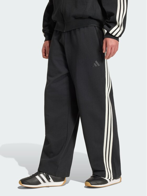 adidas adidas Spodnie materiałowe 167693 Czarny Loose Fit