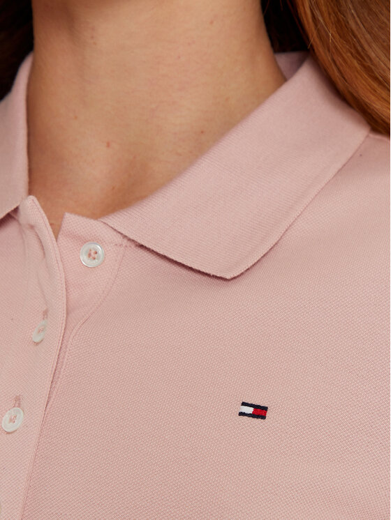 Tommy Hilfiger Tommy Hilfiger Sukienka codzienna 1985 WW0WW43228 Różowy Slim Fit