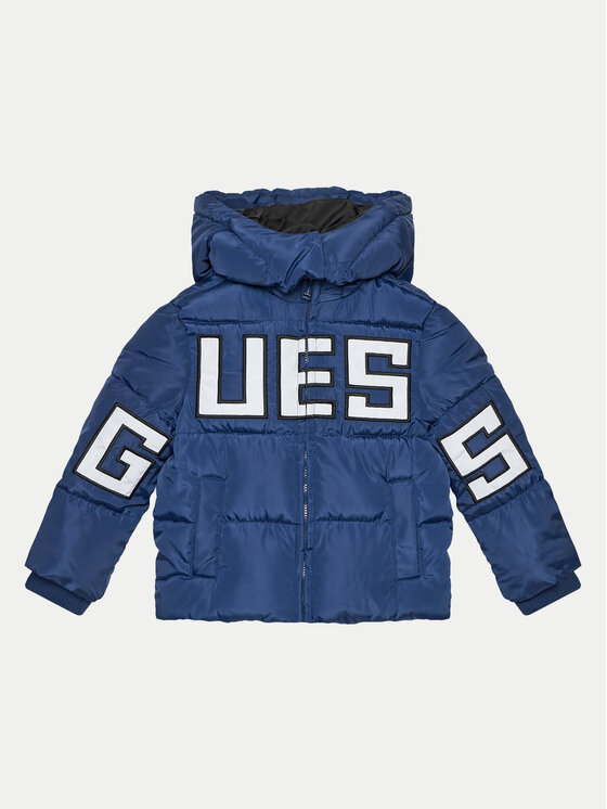 Guess Vatovaná bunda N4BL04 WB240 Tmavomodrá Regular Fit