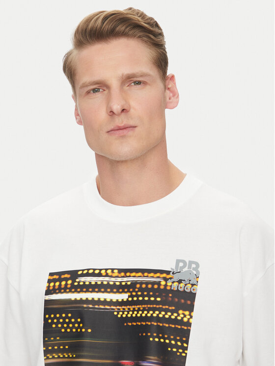 HUGO HUGO T-krekls Daveley_RB 50545125 Balts Regular Fit
