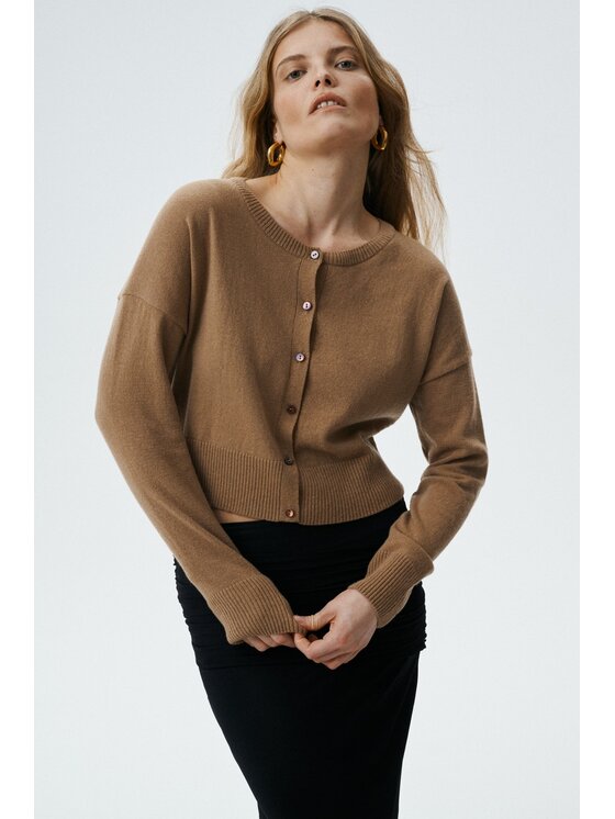 MARI PRETI MARI PRETI Cardigan Willow Marrone Regular Fit
