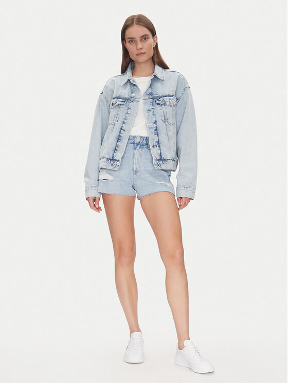 Tommy Jeans Tommy Jeans Pantaloni scurți de blugi Hot Pant Bi6019 DW0DW20095 Albastru Regular Fit
