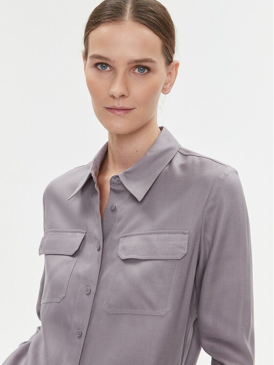 Calvin Klein Calvin Klein Koszula K20K205838 Szary Regular Fit