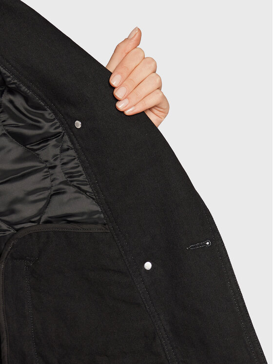 PINKO PINKO Kevad-sügis jope Crocchio 1J110W A0A2 Must Regular Fit