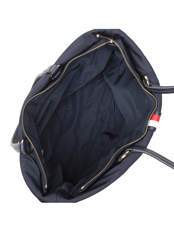 Tommy Hilfiger Tommy Hilfiger Rankinė Relaxed Th Tote Cropp AW0AW10927 Tamsiai mėlyna