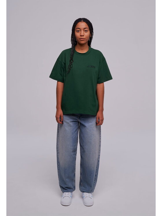 2005 2005 T-Shirt basic Zelená Oversize