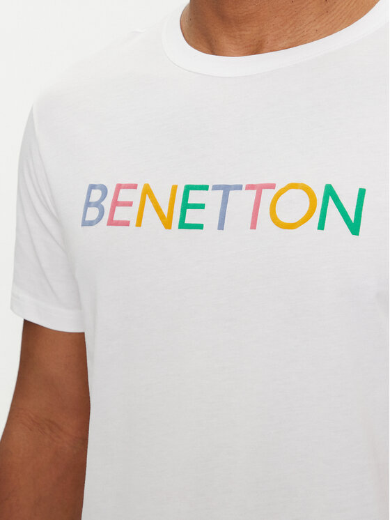 United Colors Of Benetton United Colors Of Benetton T-Shirt 3I1XU100A Biały Regular Fit