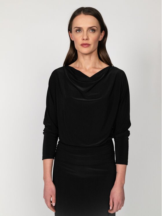 Nudyess Nudyess Sukienka codzienna Altair Midi Czarny Regular Fit