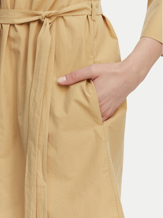 Gant Gant Rochie tip cămașă 4503527 Bej Regular Fit