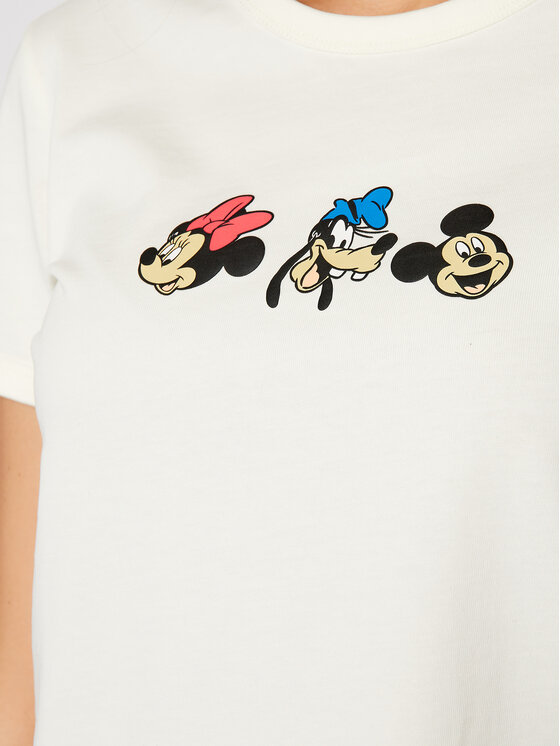 Levi's® Levi's® Marškinėliai DISNEY Mickey & Friends A0618-0001 Balta Slim Fit