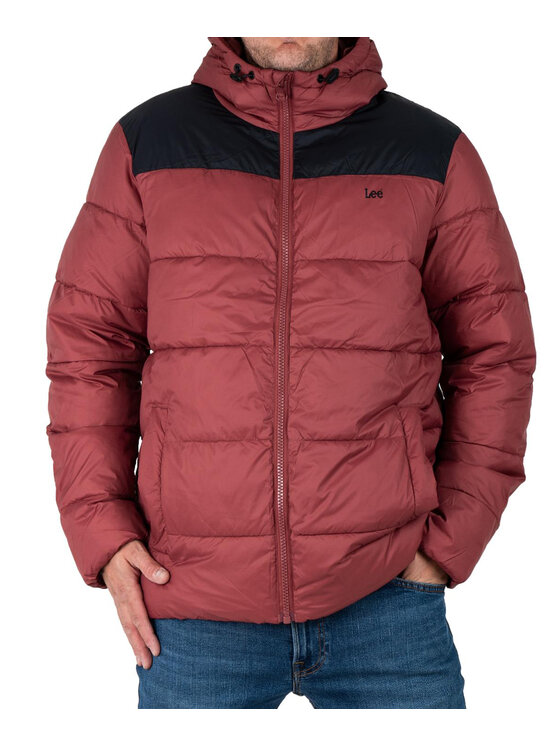 Lee Lee Kurtka zimowa 112339012 Czerwony Regular Fit