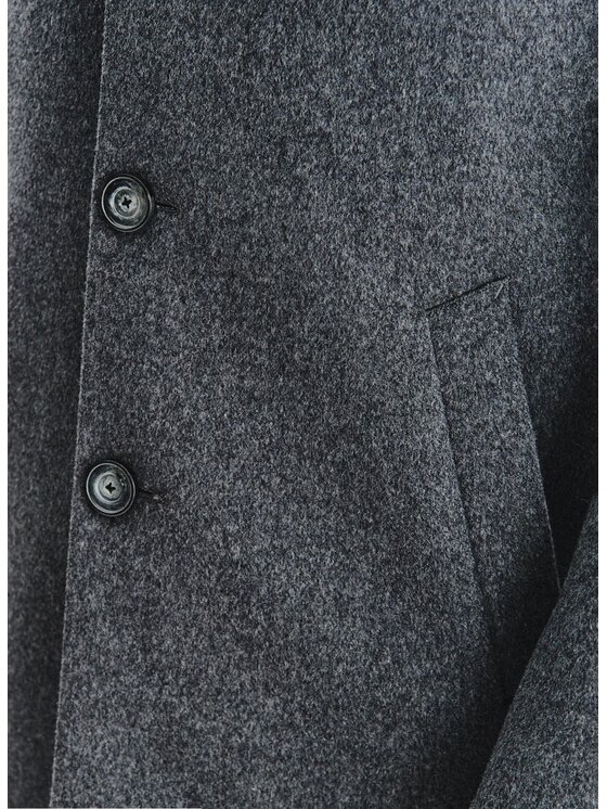 Pako Lorente Pako Lorente Płaszcz wełniany P25WF-7X-020 Szary Classic Fit