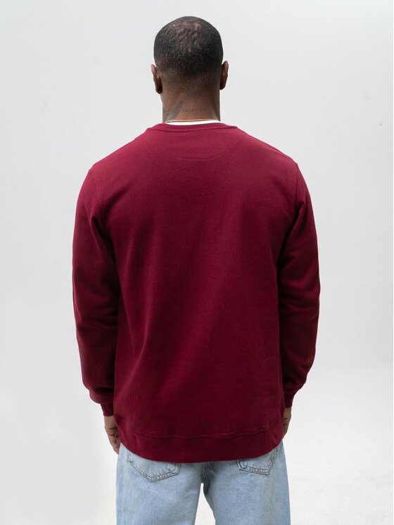 Jigga Wear Jigga Wear Bluza 73762 Bordowy Regular Fit