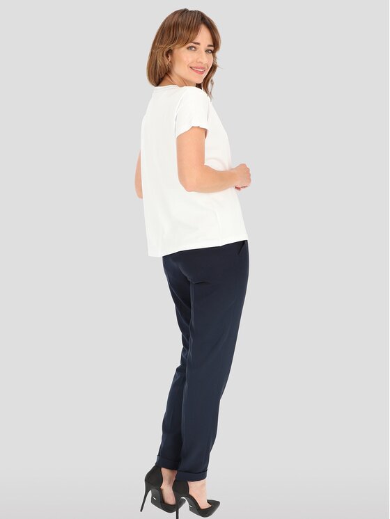 Perso Perso Tričko TCE243000F Biela Regular Fit