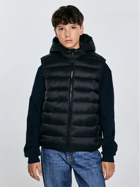 BIG STAR BIG STAR Kamizelka BENEK_906_130 Czarny Classic Fit