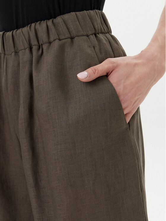 Max Mara Leisure Max Mara Leisure Hlače Minnie 2516131018 Zelena Relaxed Fit