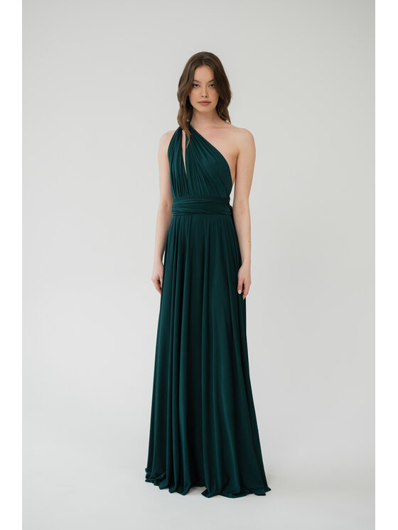 ROSE AVENUE ROSE AVENUE Sukienka wieczorowa MULTIWAY Zielony Long Fit