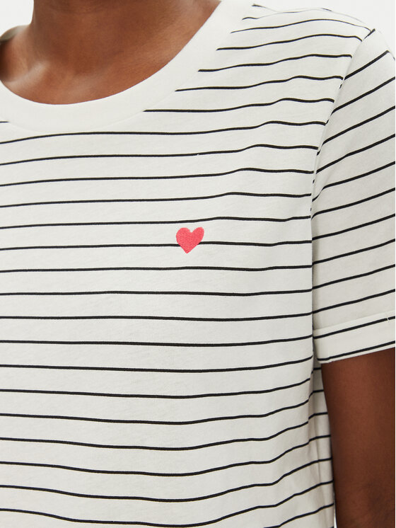 Fransa Fransa T-shirt 20615521 Bijela Regular Fit