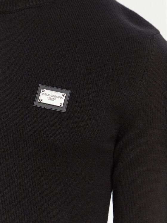 Dolce&Gabbana Dolce&Gabbana Sweater GXO39T JEMQ4 Fekete Regular Fit