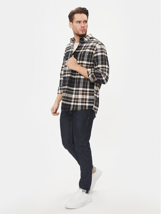 Tommy Jeans Tommy Jeans Košile DM0DM17246 Černá Classic Fit