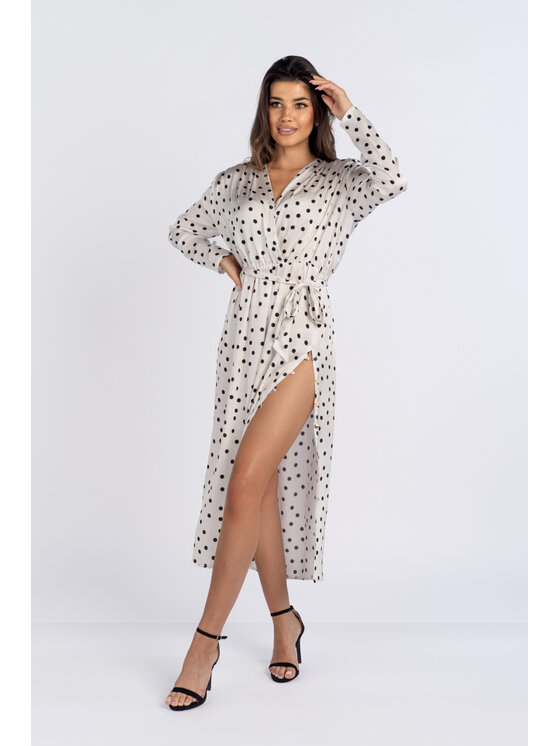 Salme Salme Sukienka codzienna Selena Biały Regular Fit