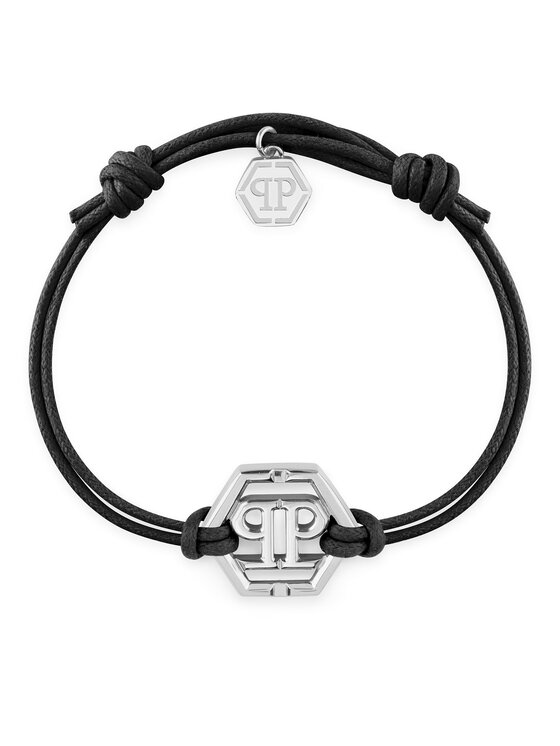 Męska Bransoletka PHILIPP PLEIN, Czarna, Linked PJYEA05BU