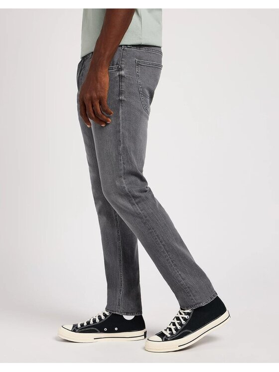 Lee Lee Jeansy Luke Szary Slim Fit
