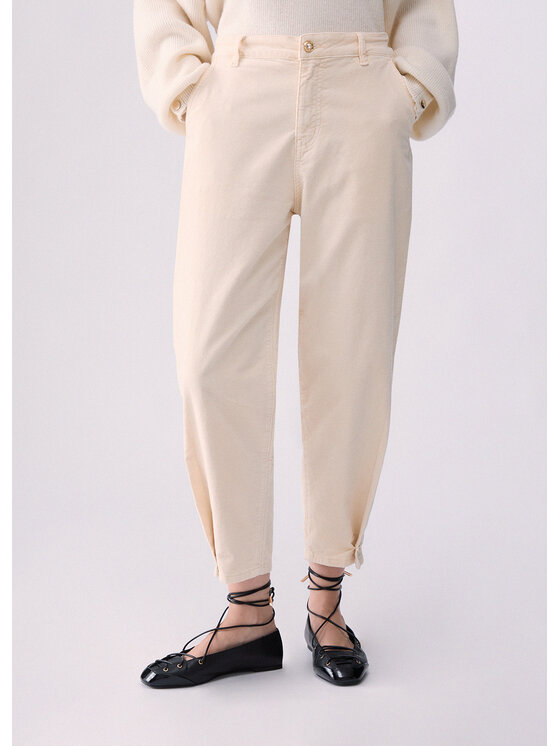 Liu Jo Liu Jo Pantaloni di tessuto UF6130T702A30905 Bianco Regular Fit