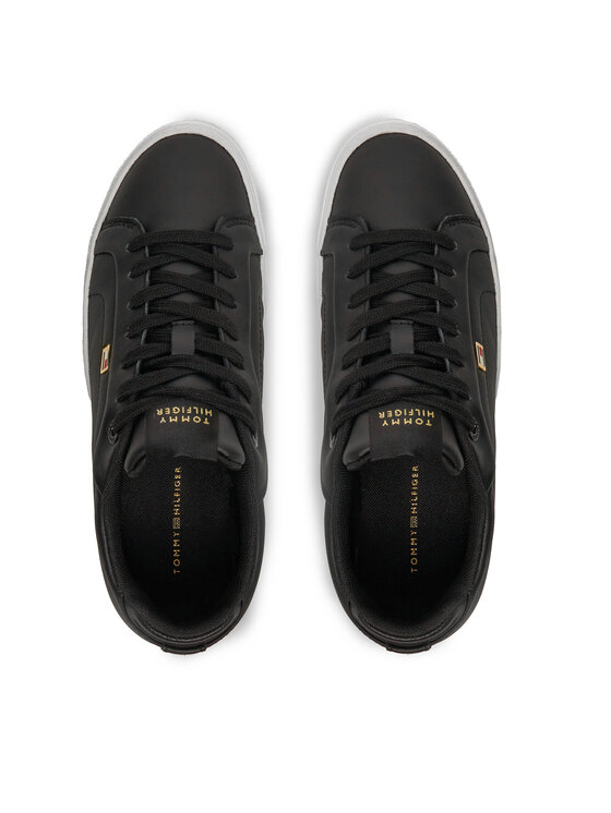 Tommy Hilfiger Tommy Hilfiger Sneakersy Icon Court Sneaker Flag FW0FW08327 Czarny