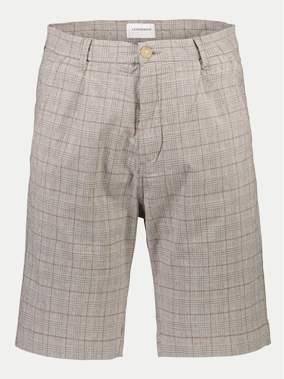 Lindbergh Lindbergh Szorty materiałowe 30-505024 Beżowy Wide Fit