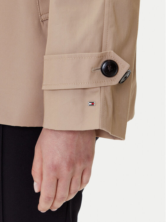 Tommy Hilfiger Tommy Hilfiger Trencz WW0WW45618 Beżowy Regular Fit