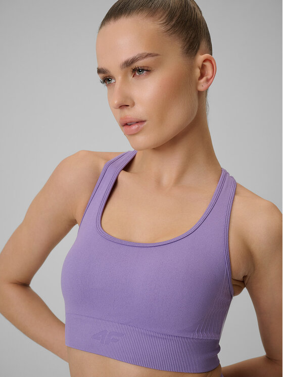 4F 4F Biustonosz sportowy MULTI ACTIVE Fioletowy