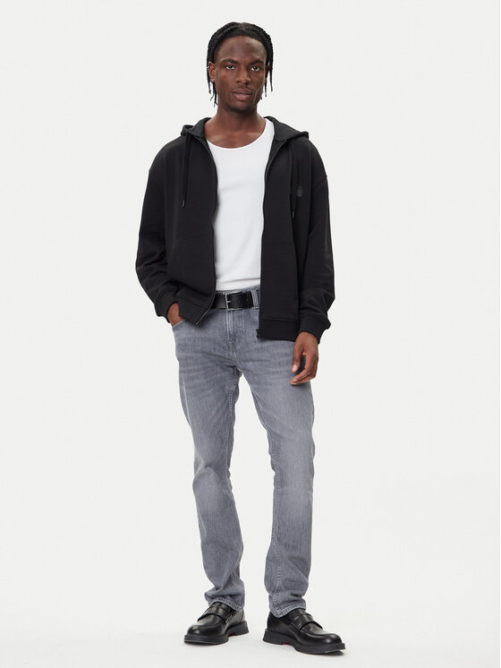 HUGO HUGO Суитшърт Delastomer 50546874 Черен Relaxed Fit
