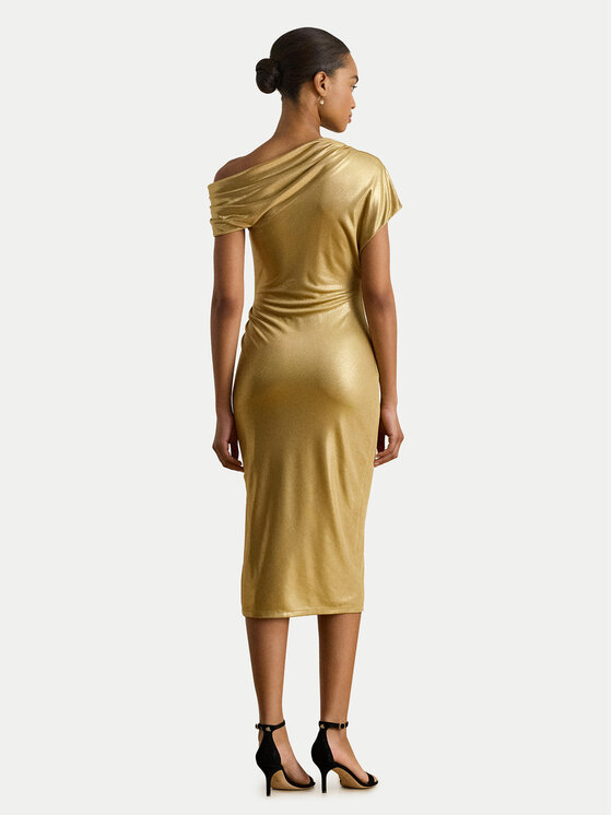 LAUREN RALPH LAUREN LAUREN RALPH LAUREN Kokteilinė suknelė 253P03414002 Auksinė Slim Fit