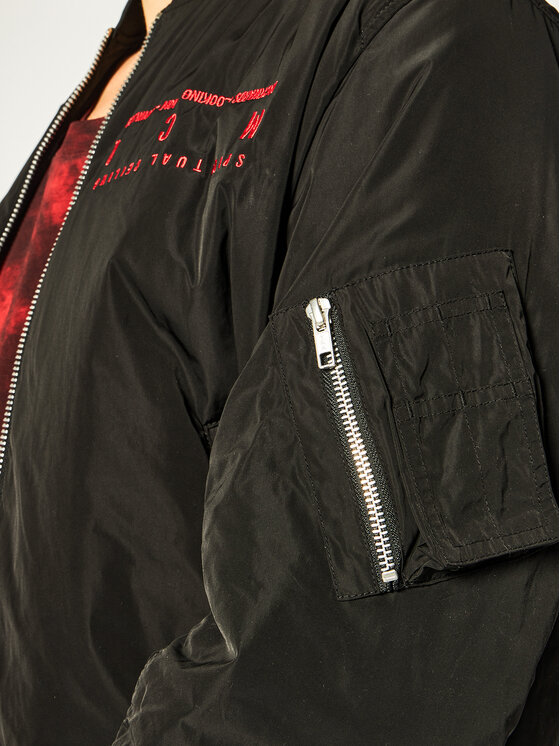 MCQ Alexander McQueen MCQ Alexander McQueen Bomberjacke 547859 ROQ17 1000 Schwarz Regular Fit