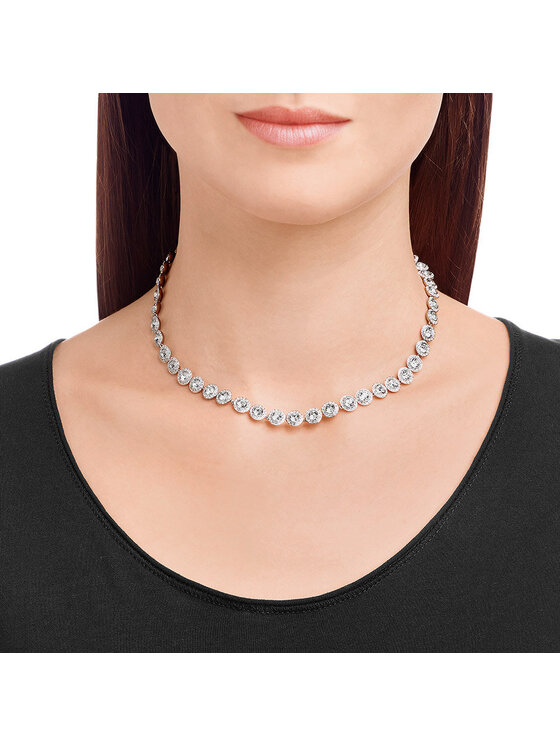 Swarovski Swarovski Naszyjnik Kolia Angelic 5117703 Srebrny