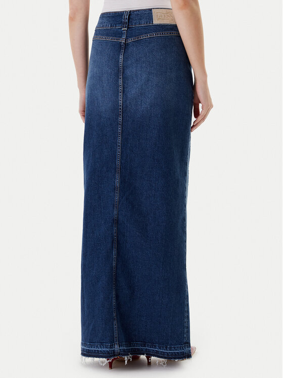 Guess Guess Džínová sukně W5YD63 D5QP3 Modrá Regular Fit