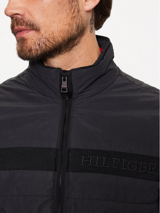 Tommy Hilfiger Tommy Hilfiger Übergangsjacke MW0MW31638 Schwarz Regular Fit