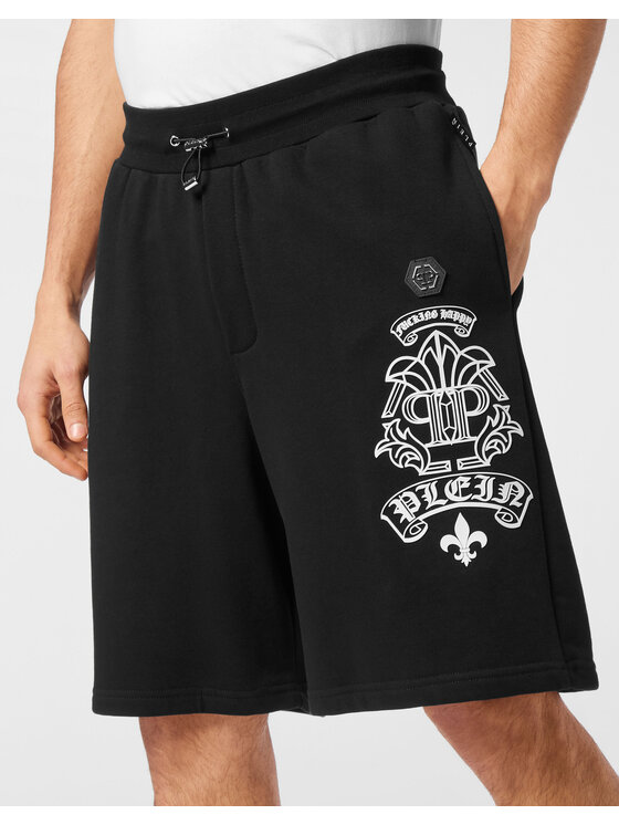 PHILIPP PLEIN PHILIPP PLEIN Szorty sportowe 24327 Czarny Jogger Fit