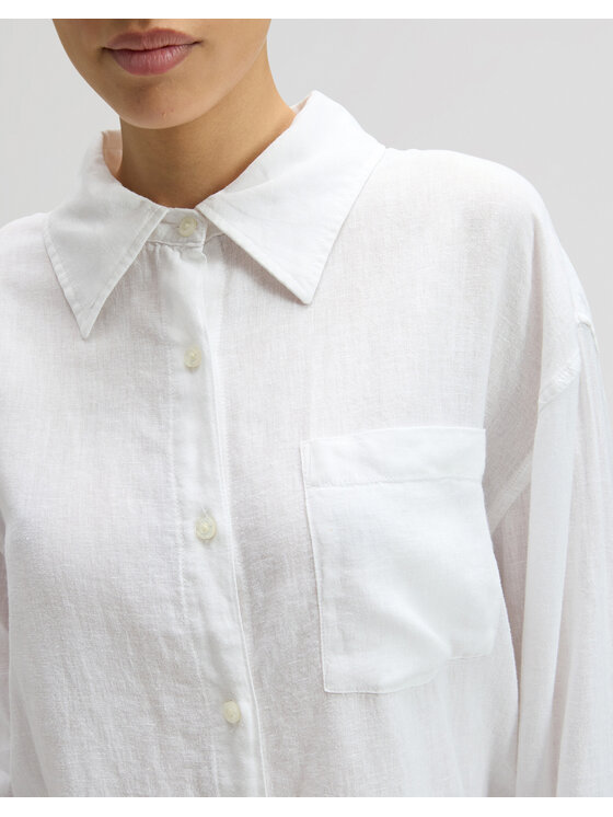 Lee Lee Koszula 112378892 Biały Relaxed Fit