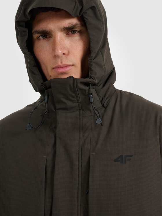 4F 4F Parka URBAN COMMUTER Khaki Regular Fit