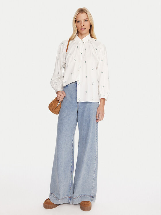 Weekend Max Mara Weekend Max Mara Camicia Gilly 2515111132 Bianco Relaxed Fit