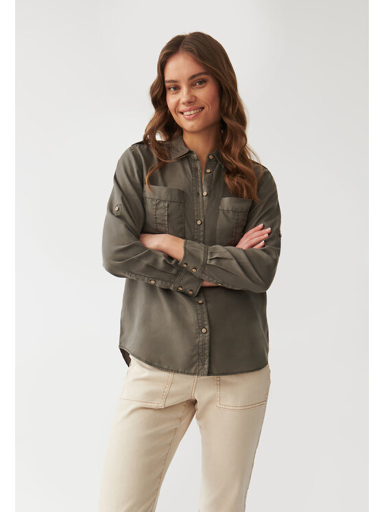 TATUUM TATUUM Koszula KORSANA Khaki Classic Fit