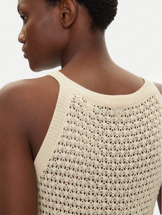 Guess Guess Marškinėliai E5GP02 Z3N30 Écru Regular Fit