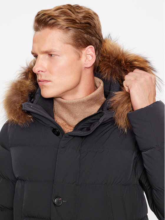 Hetregó Hetregó Daunenjacke Parker 8K436M 23WU07 Dunkelblau Regular Fit