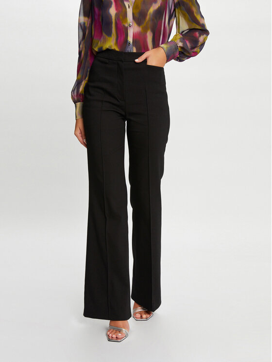 Morgan Morgan Auduma bikses 232-PFLO.F Melns Flare Fit